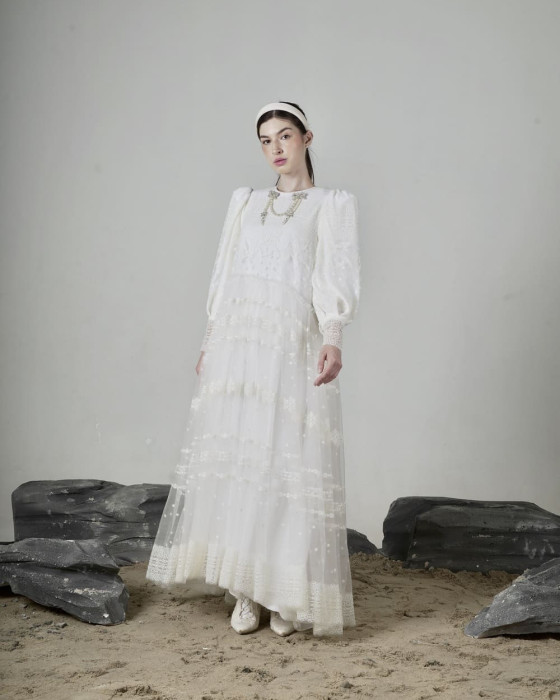 Afeela Dress - White