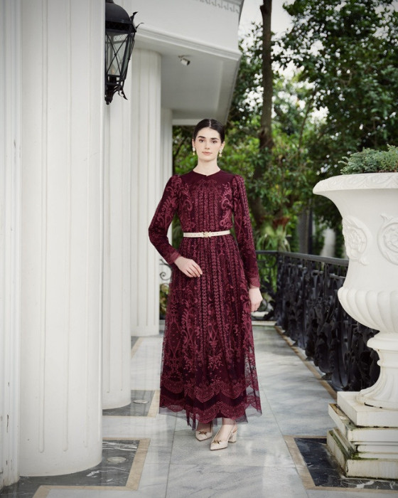 Ralina Dress - Burgundy