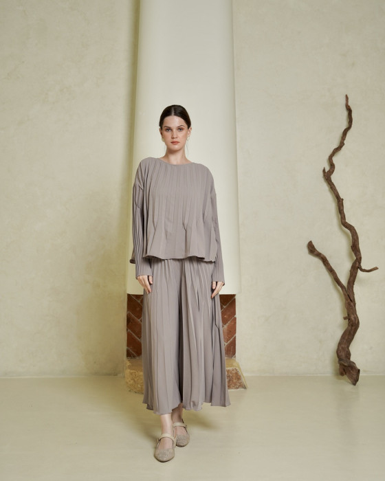 Dania Pleats Set - Grey