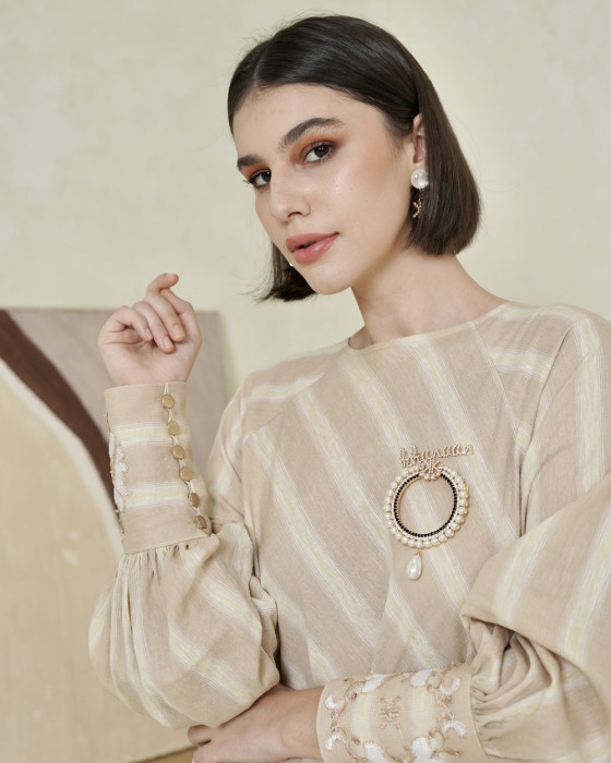Selina Dress - Brown