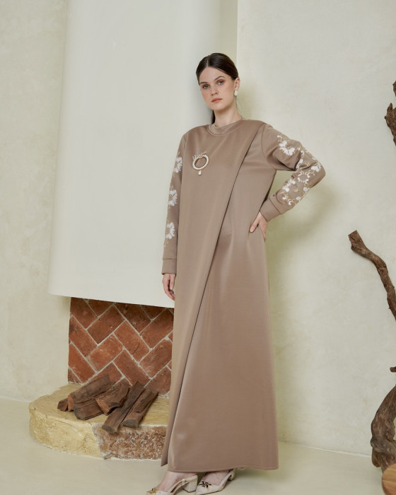 Celia Dress - Taupe