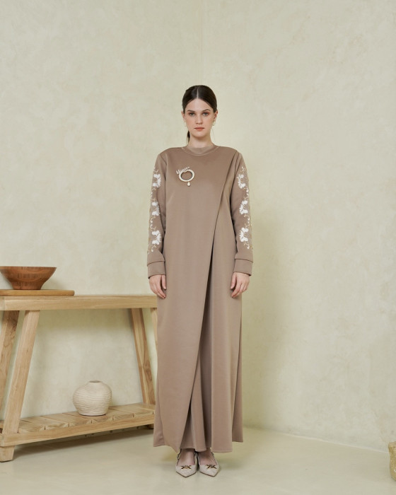 Celia Dress - Taupe