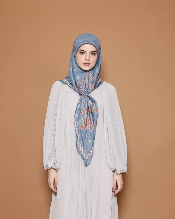 Ribbon Scarf - Blue