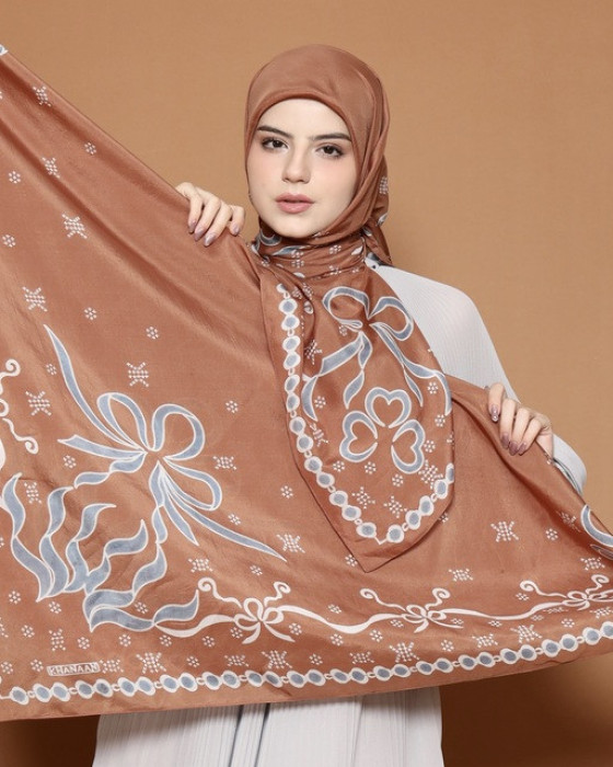Ribbon Scarf - Brown Sugar