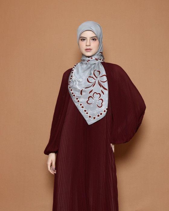 Ribbon Scarf - Grey
