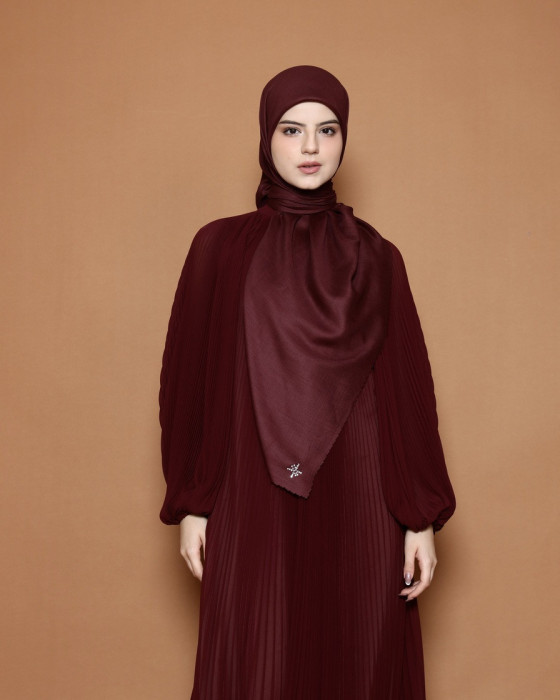 Crystal Scarf - Maroon