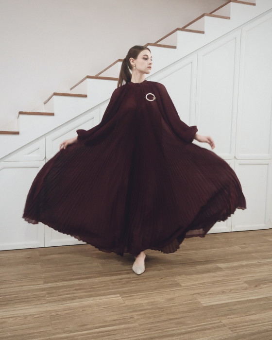 Dera Dress - Burgundy