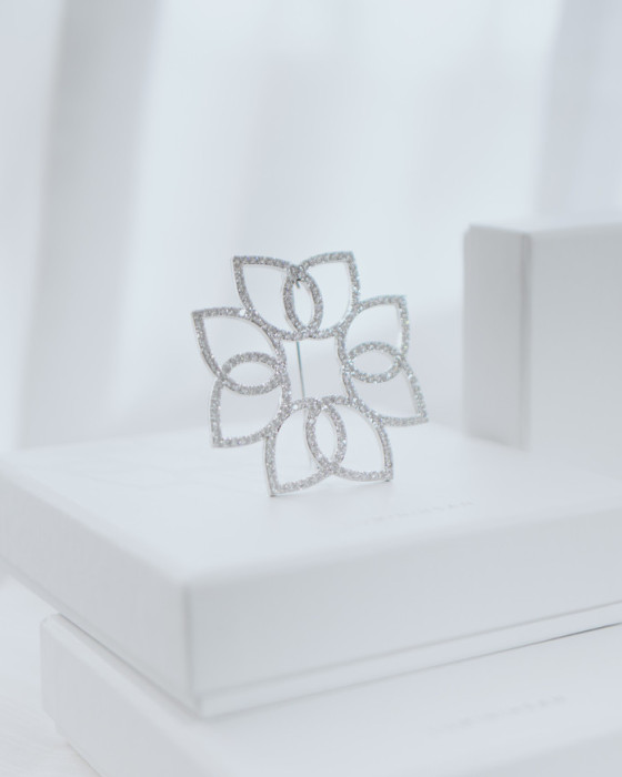Luminihsan crystal Brooch