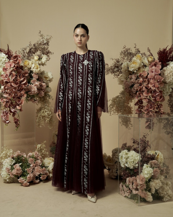 Ellya Dress - Burgundy