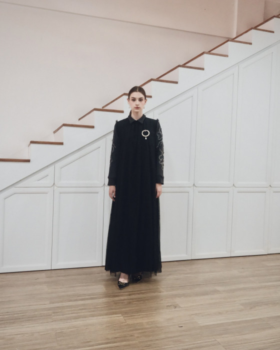 Rania Dress Beads - Black