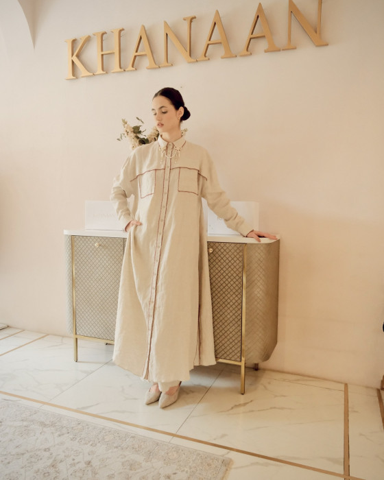 Rythana Dress - Beige