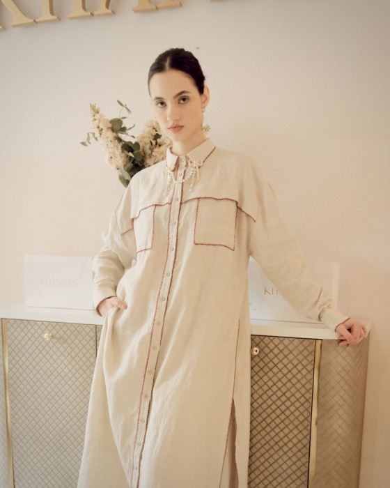 Rythana Dress - Beige