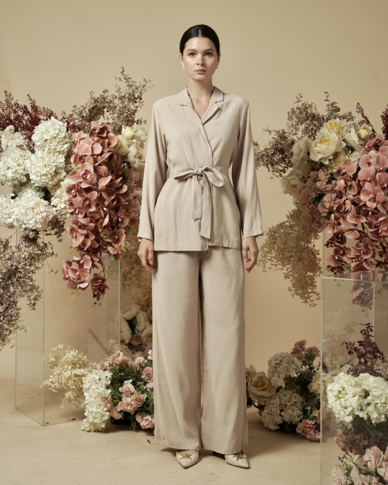 Gianca Blazer Set - Blush