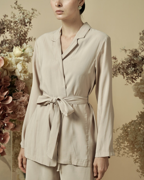 Gianca Blazer Set - Blush