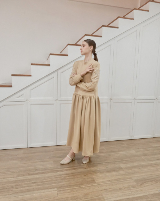 Mayra Dress - Almond