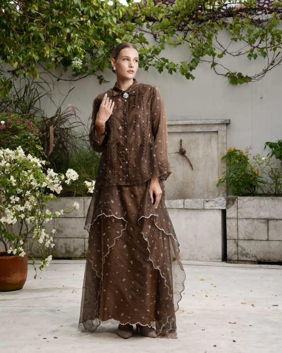 Zahira Dress - Brown