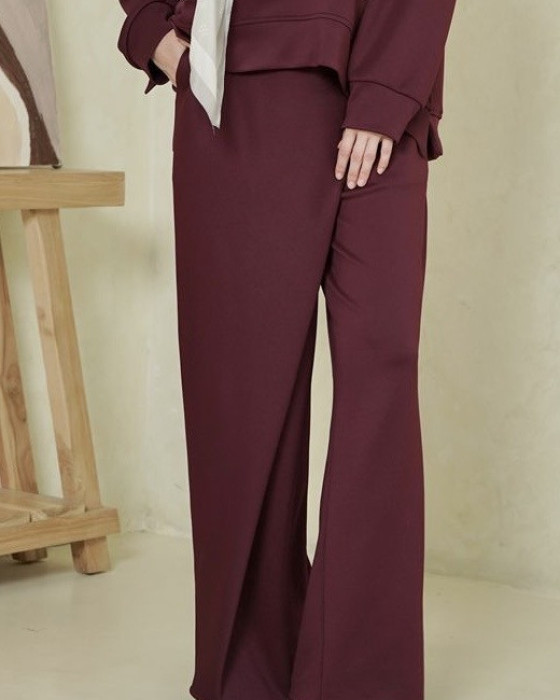 Alba Pants - burgundy
