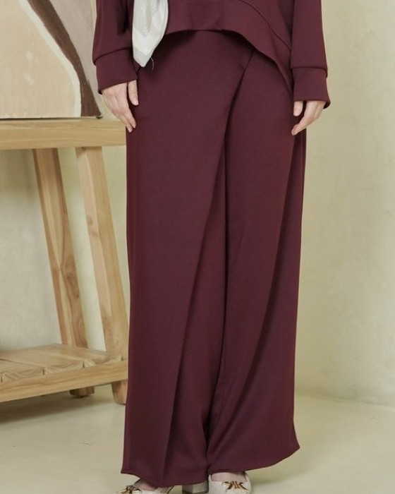Alba Pants - burgundy