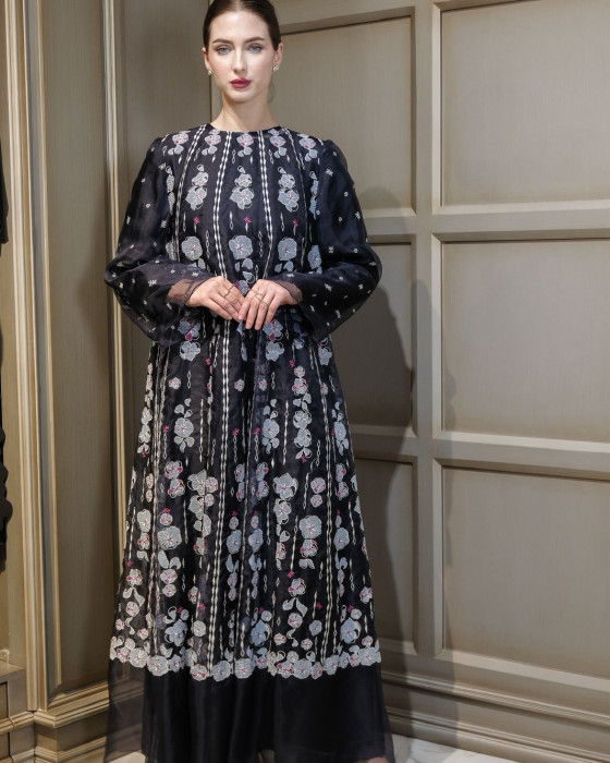 Alerra floral dress - navy
