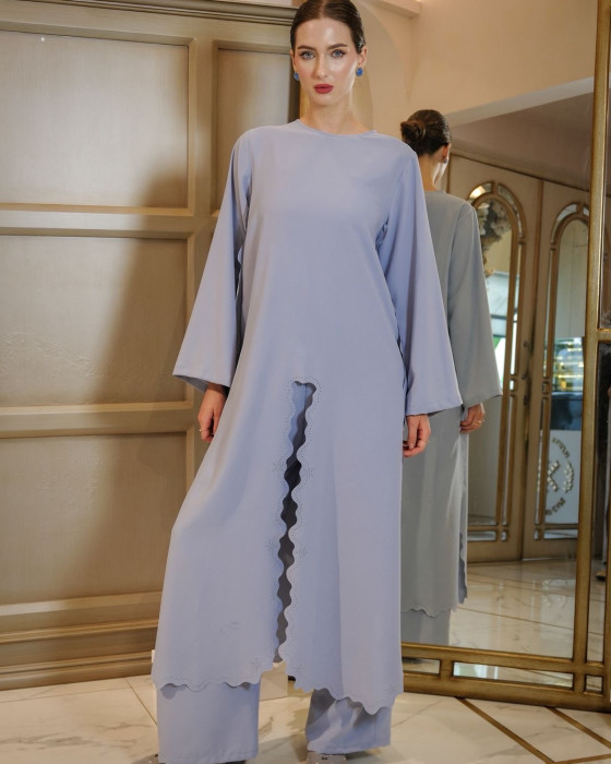 Asiya tunic set - blue