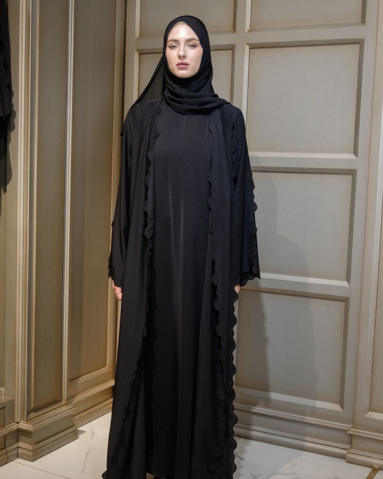 Medina abaya set - black