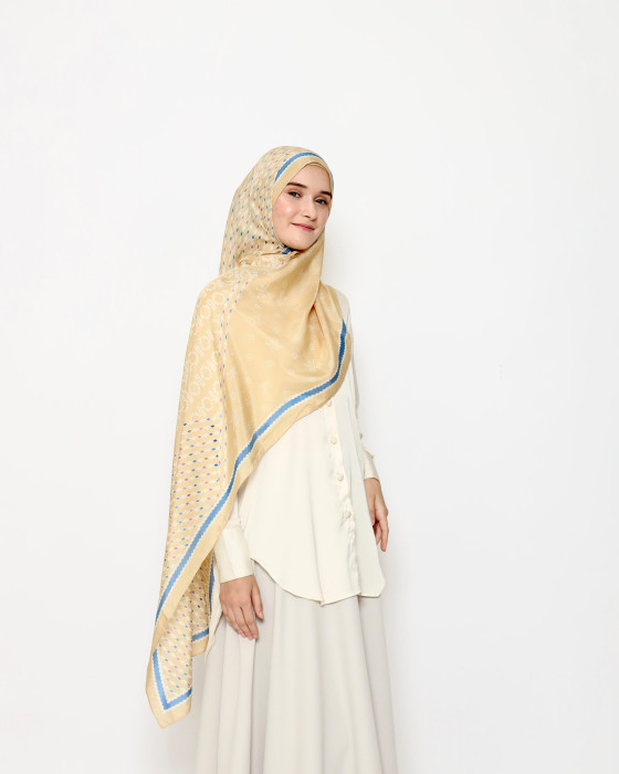 Smaranaa Silk Pashmina - Butter