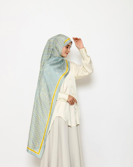 Smaranaa SIlk Pashmina - Aqua