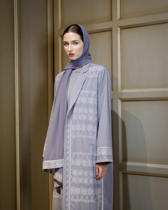 Abaya aesha set - grey