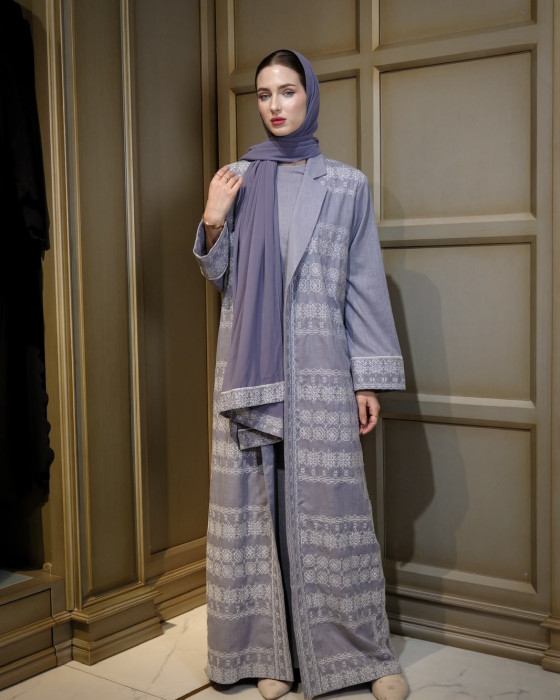 Abaya aesha set - grey