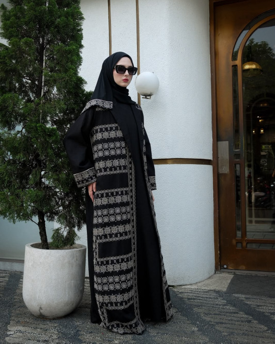 Abaya aesha set - black
