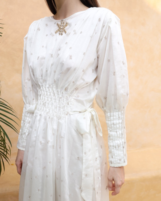 Estella dress - White cloud