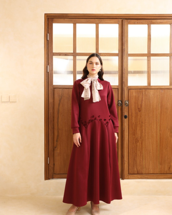 Belma dress - Maroon