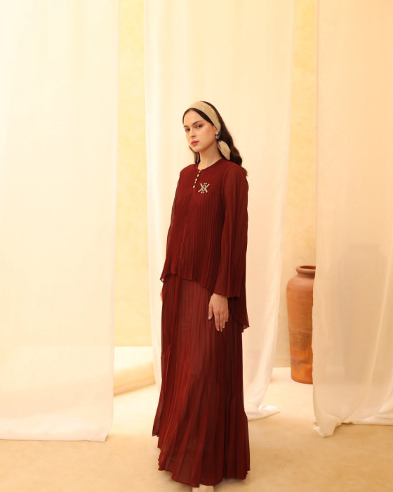 Zura dress - maroon