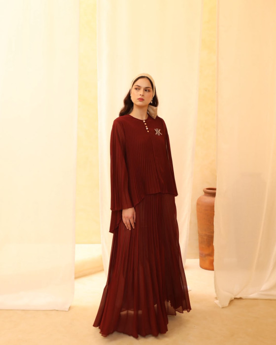 Zura dress - maroon