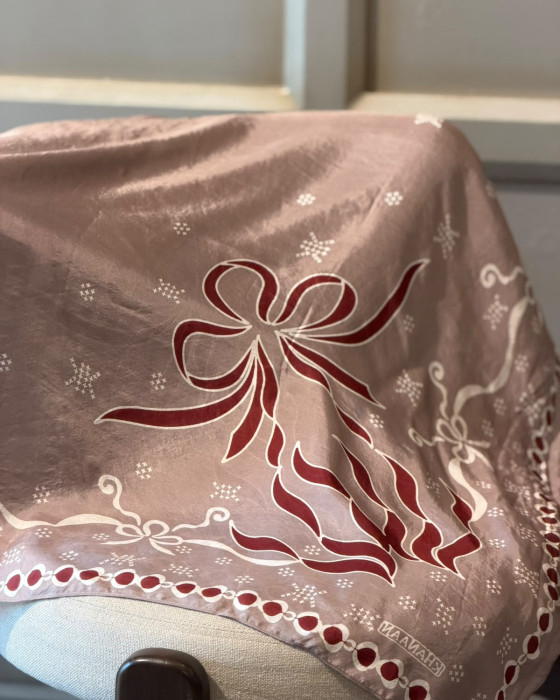 Ribbon scarf - greige