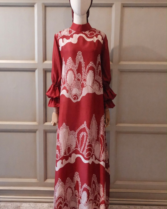 Anne long tunic - maroon