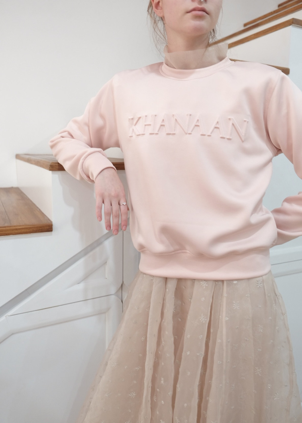 Khanaan Sweater - Rose Pink