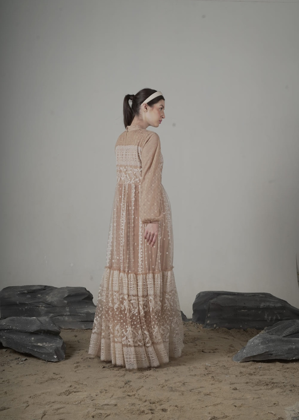 Aseela Dress - Almond