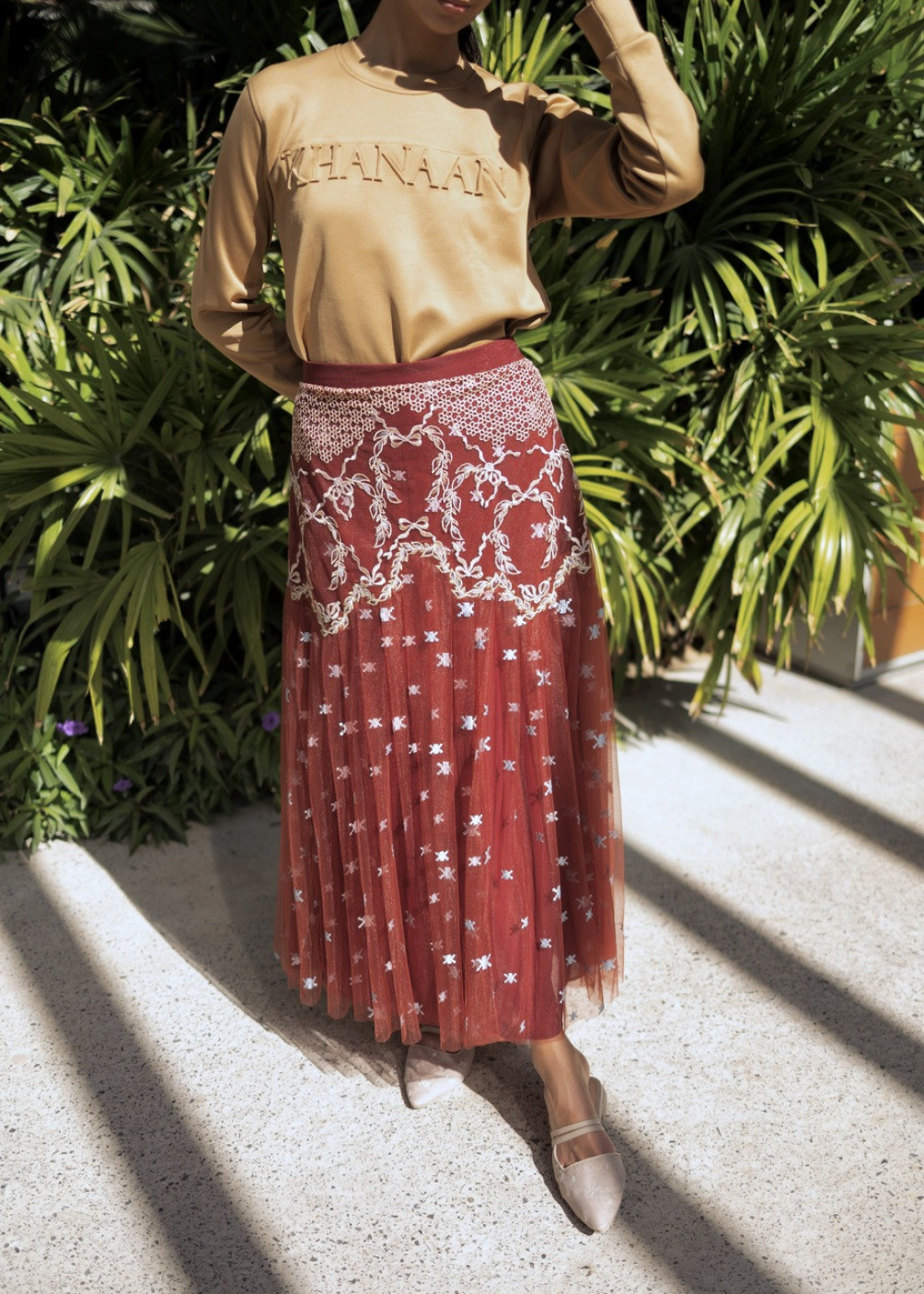 Shella Skirt - Maroon