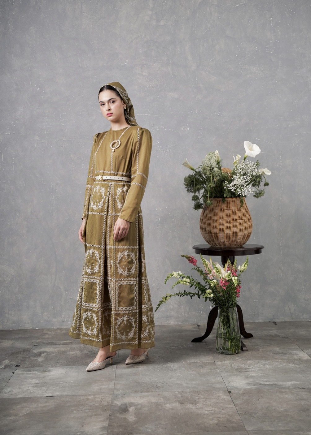 Florina Dress - Olive