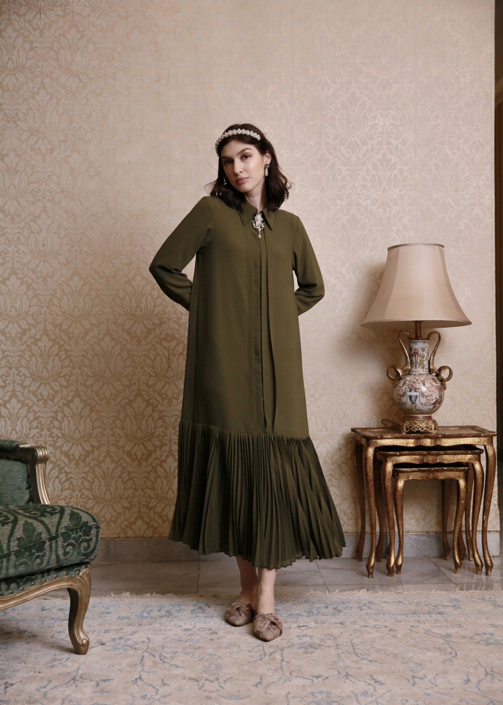 Dyra Dress - Olive