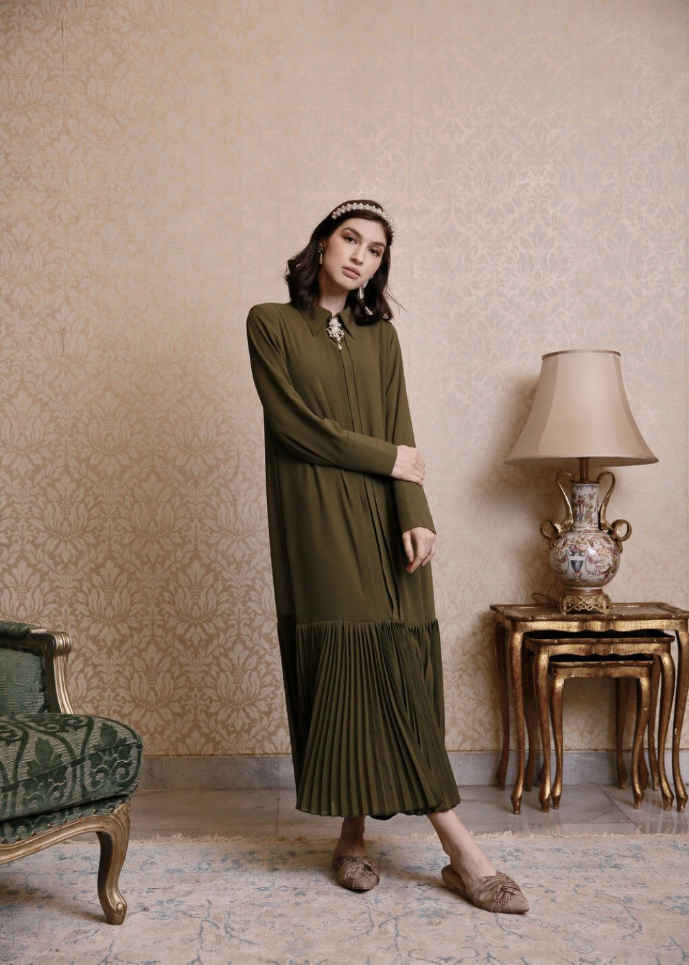 Dyra Dress - Olive