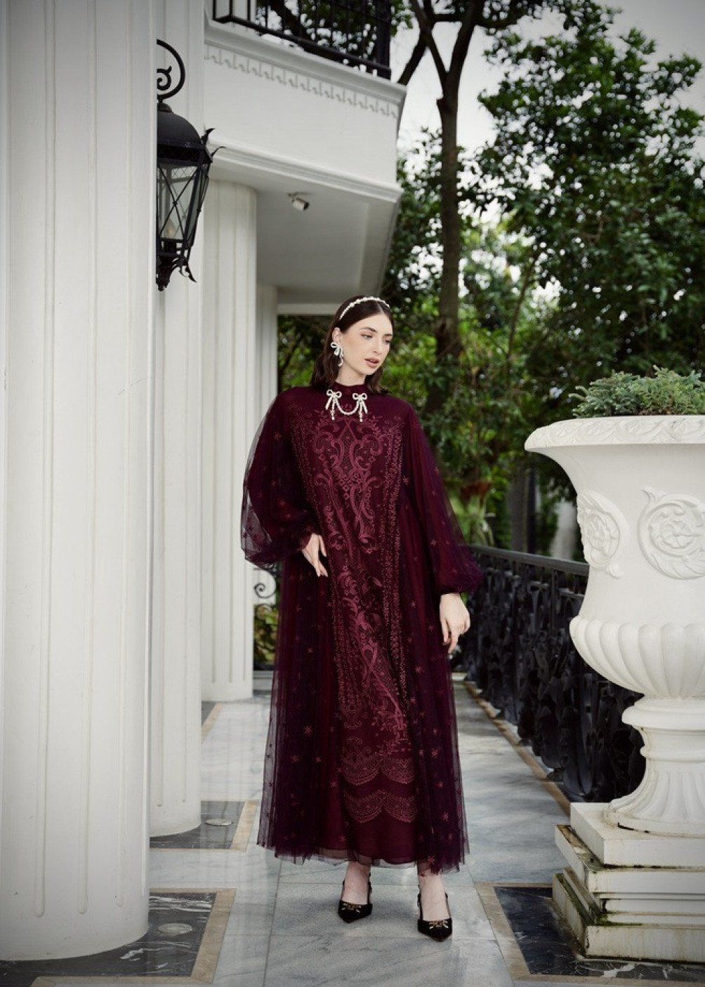 Lea Dress - Burgundy