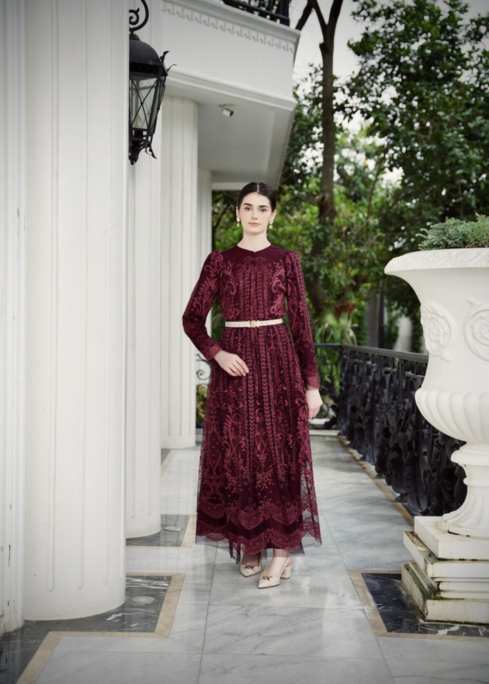 Ralina Dress - Burgundy