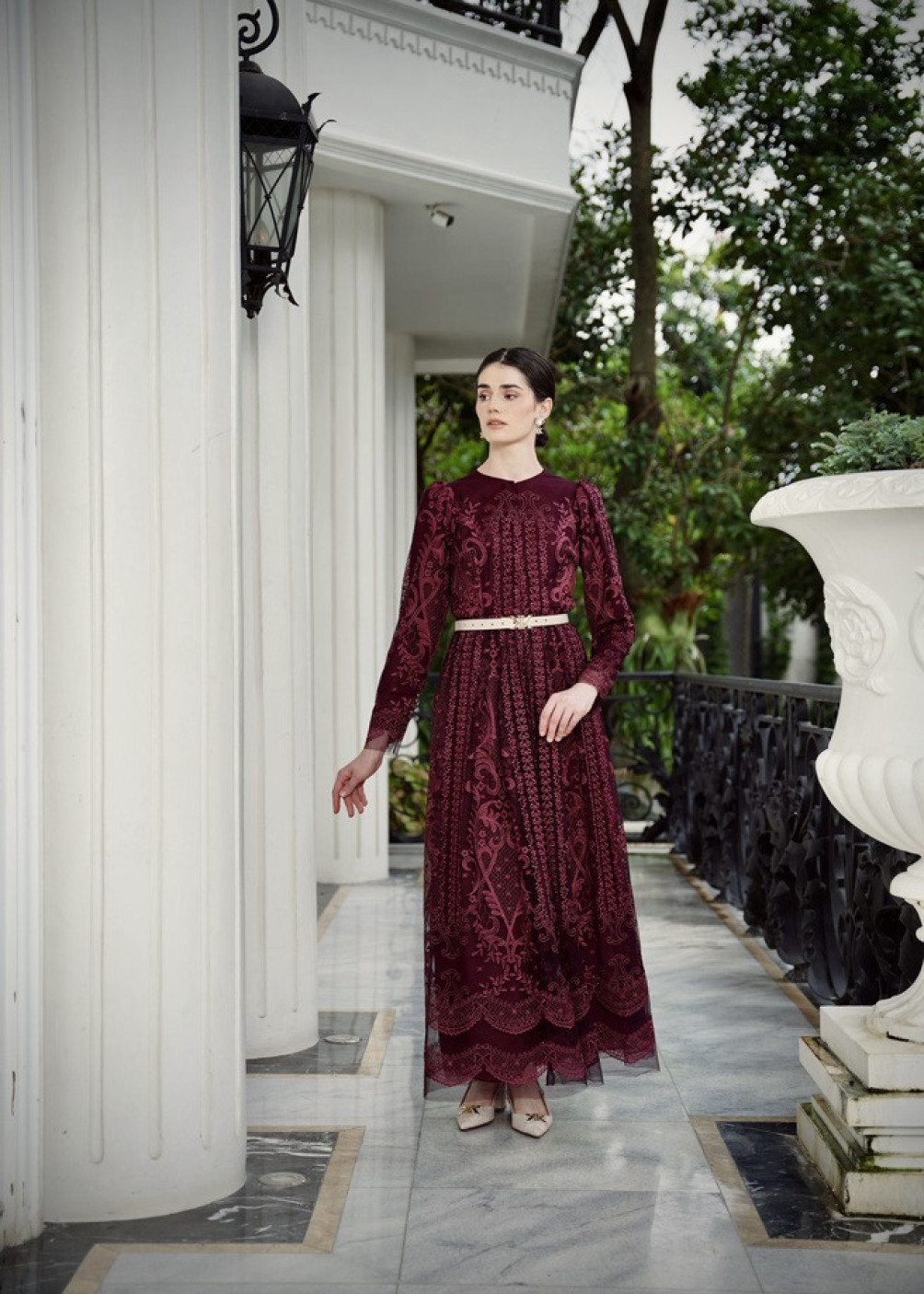 Ralina Dress - Burgundy