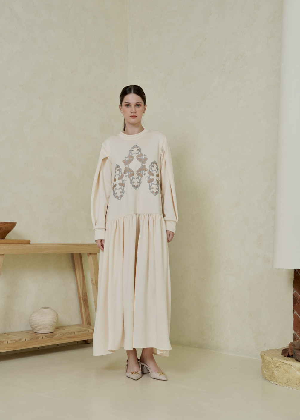Asha Ruffle Dress - Butter