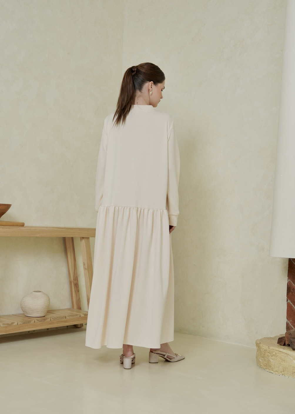 Asha Ruffle Dress - Butter