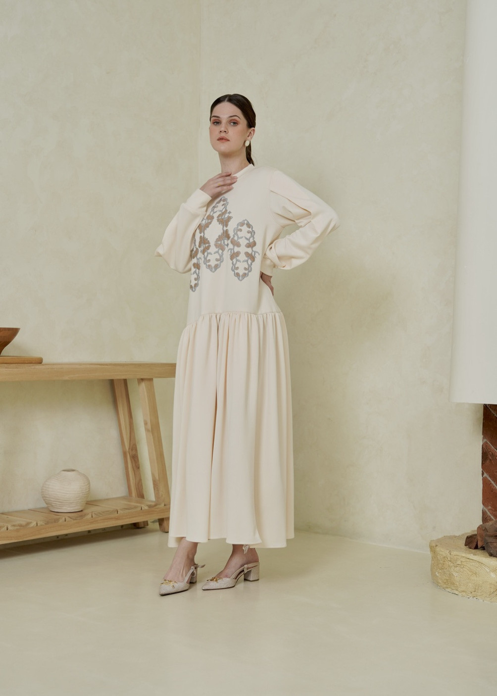 Asha Ruffle Dress - Butter