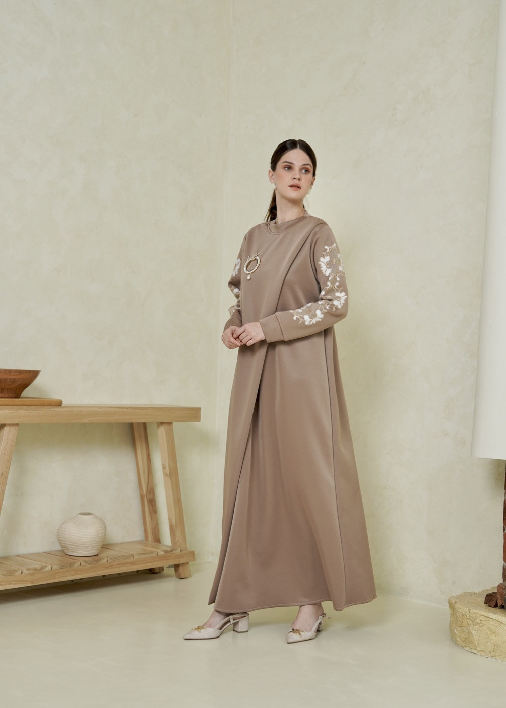 Celia Dress - Taupe