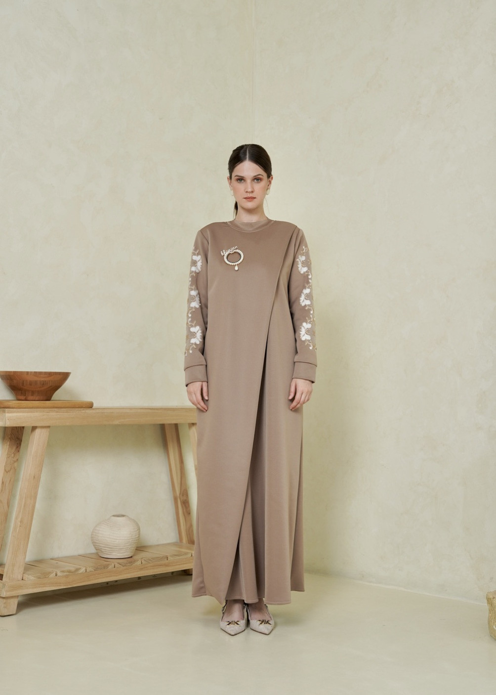Celia Dress - Taupe